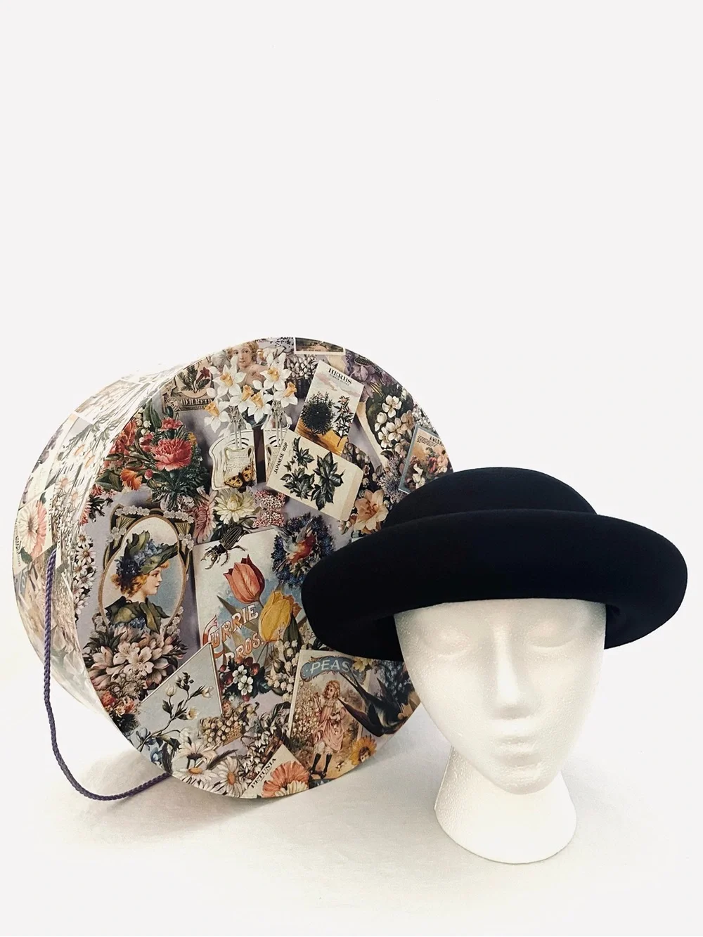 J. Crew Wool Bowler & Hat Box